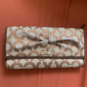 Metallic Coach wallet